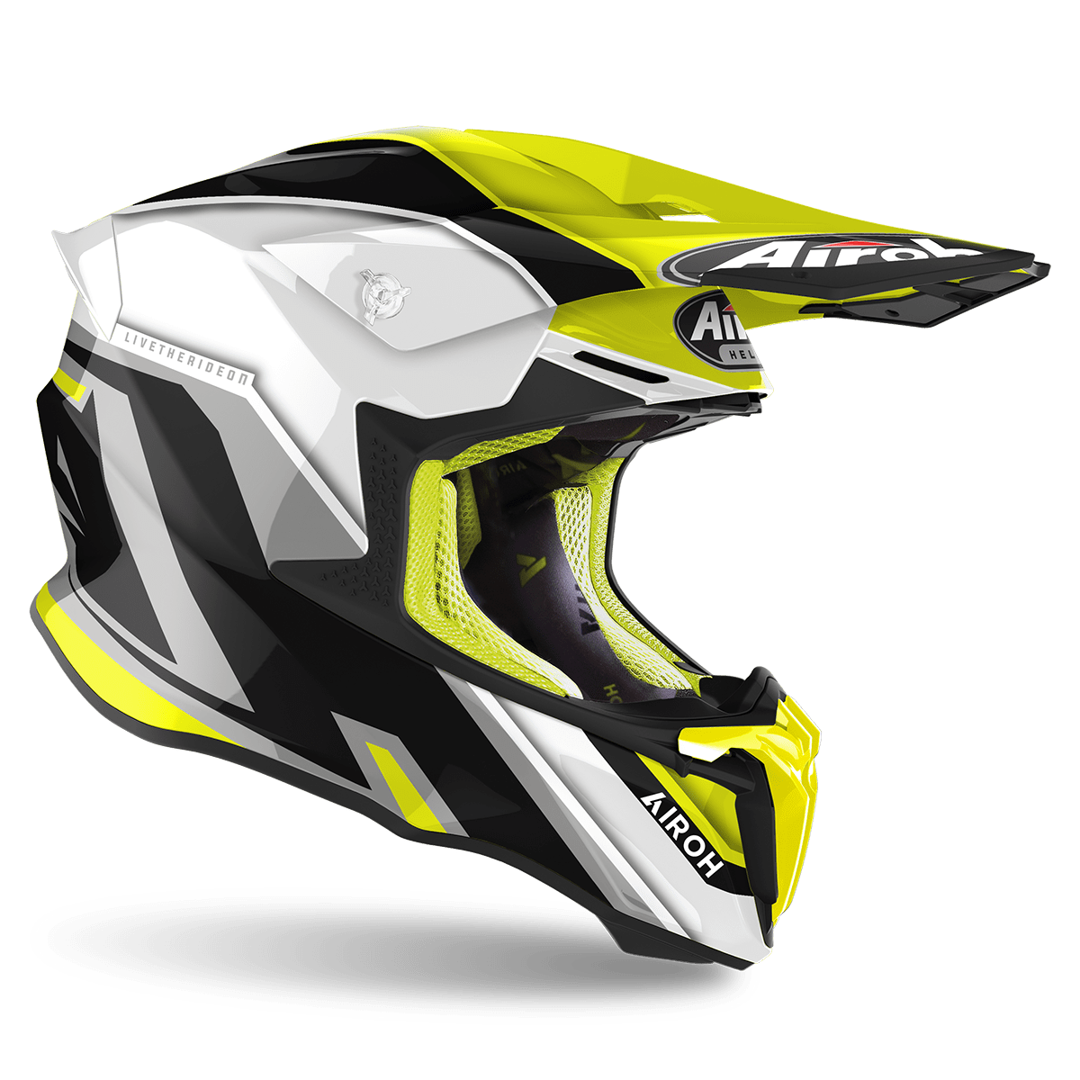 Шлем кроссовый, AIROH TWIST 2.0 (SHAKEN YELLOW GLOSS) - XL