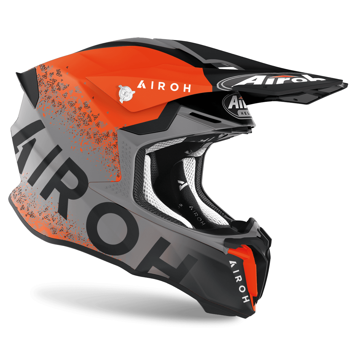 Шлем кроссовый, AIROH TWIST 2.0 (BIT ORANGE MATT) - L