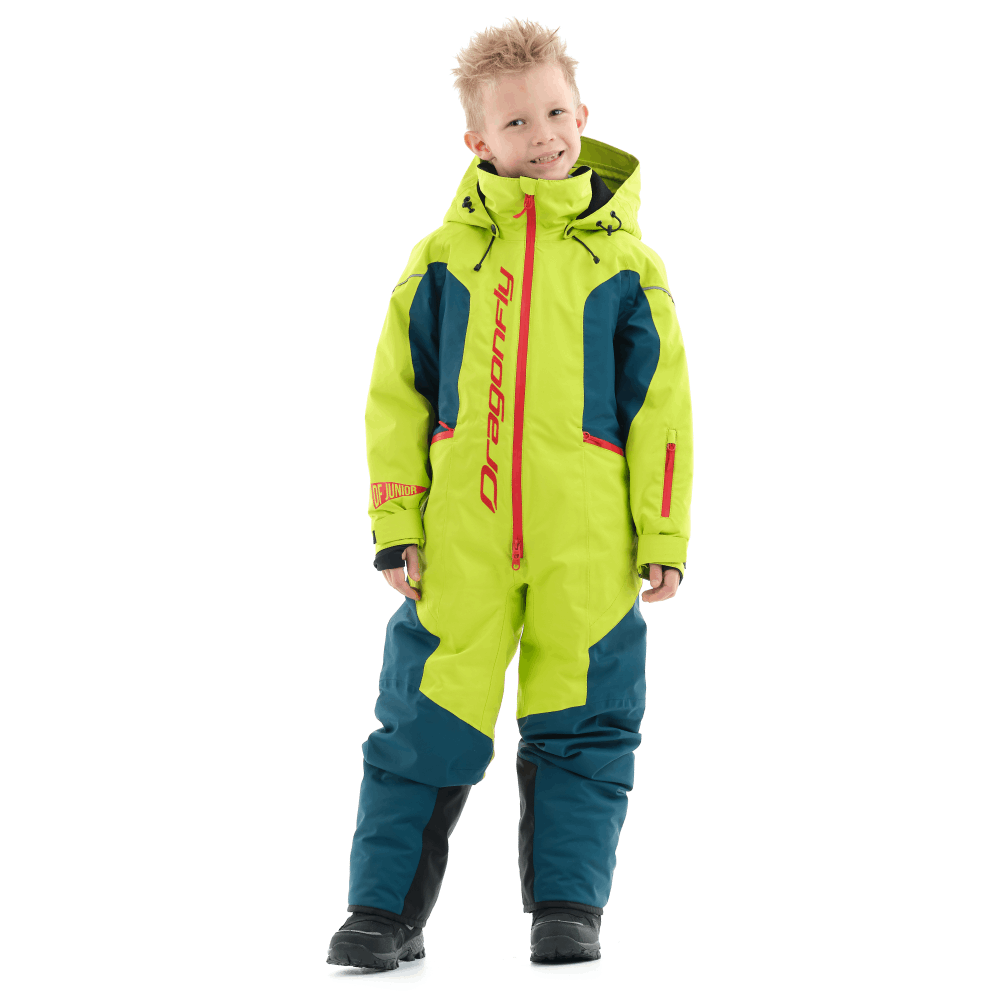 Зимний утепленный комбинезон Dragonfly GRAVITY Junior 2024 - Сине-Жёлтый, 140-146