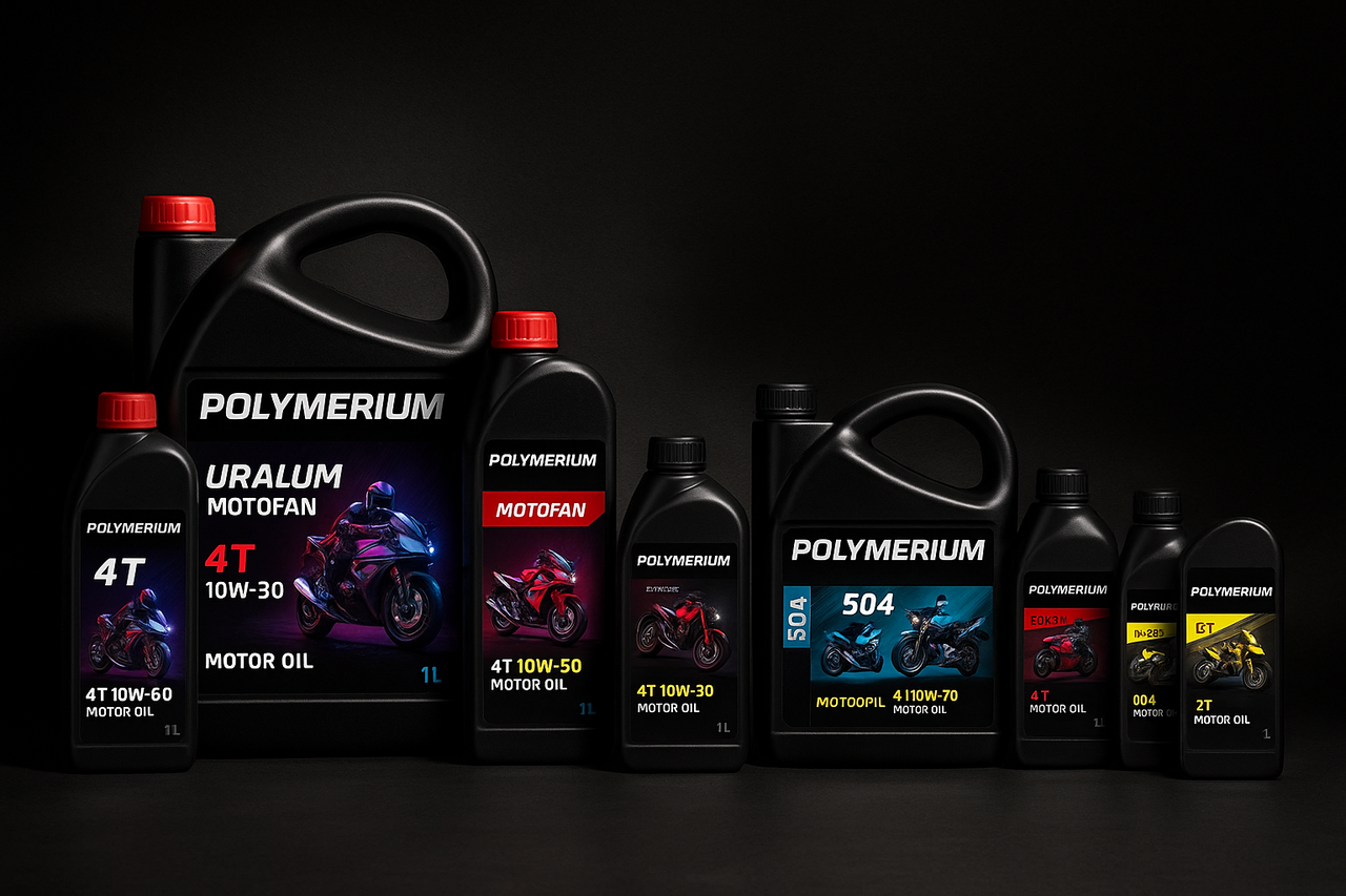 Моторное масло для мотоцикла: Polumerium Motofan