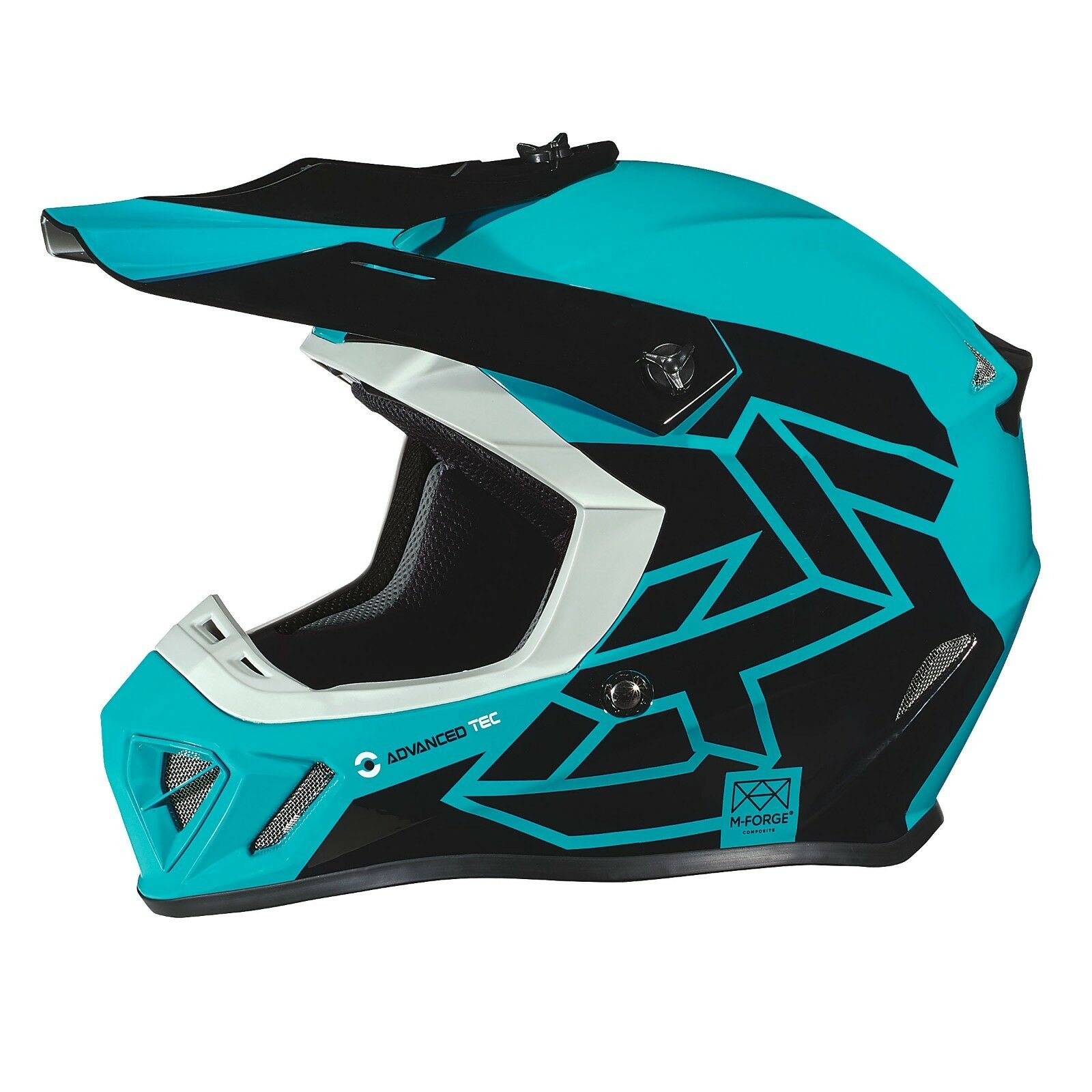Шлем защитный Ski-Doo XP-X Advanced Tec - Чёрно-бирюзовый, 2XL