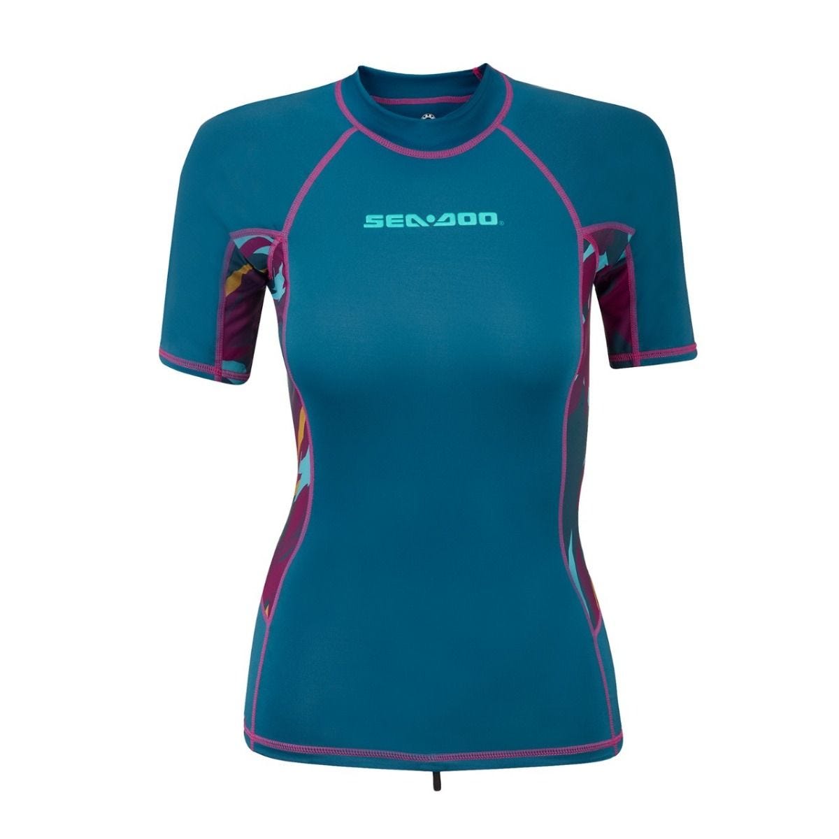 Футболка женская с коротким рукавом Sea-Doo Rashguard Exotic - Синий, L