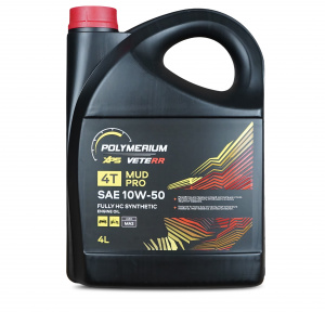 Масло моторное POLYMERIUM XPS 10W50 4T. MUDPRO 4л.
