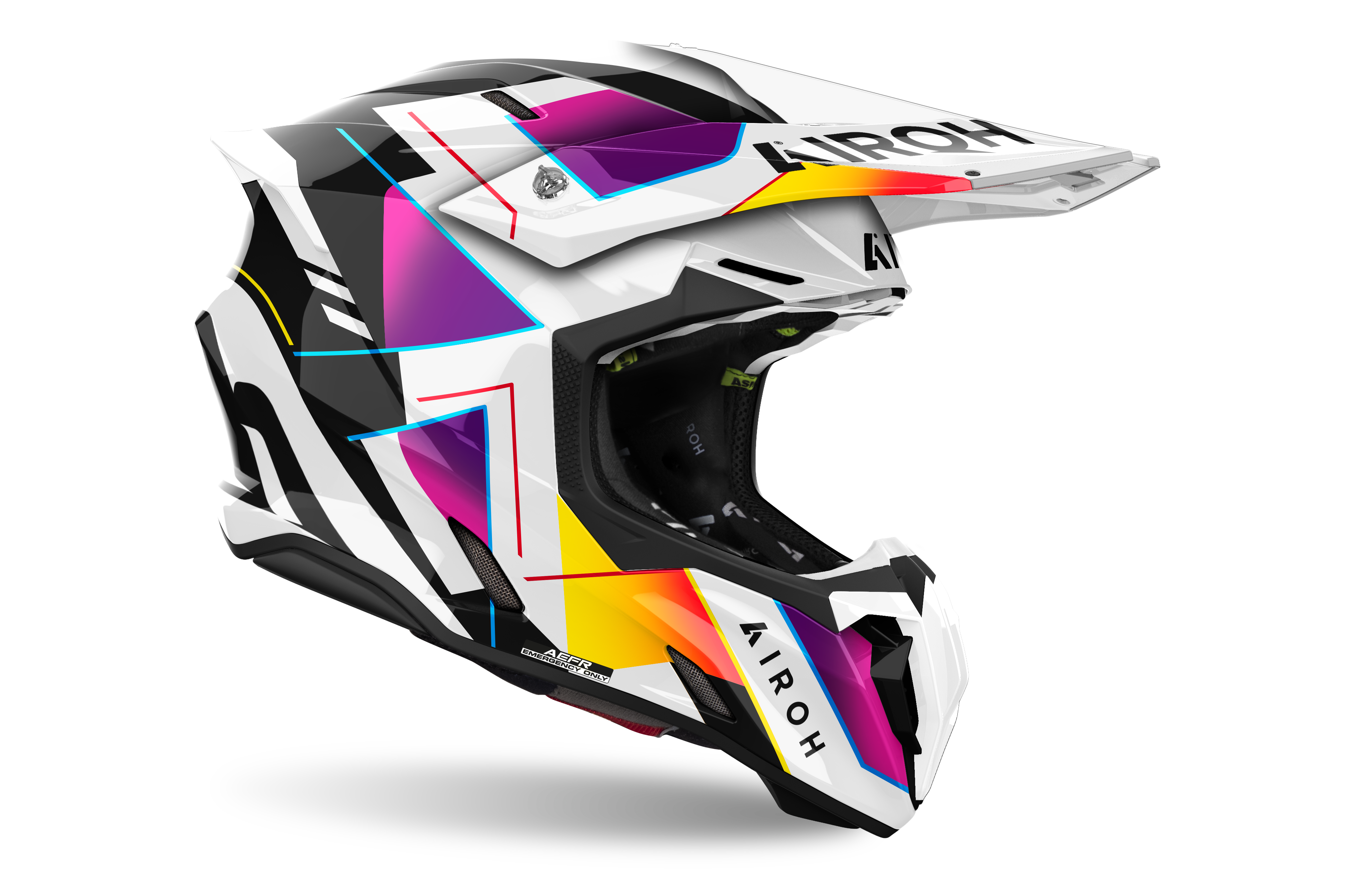 Шлем кроссовый, Airoh TWIST 3 (RAINBOW GLOSS), XS