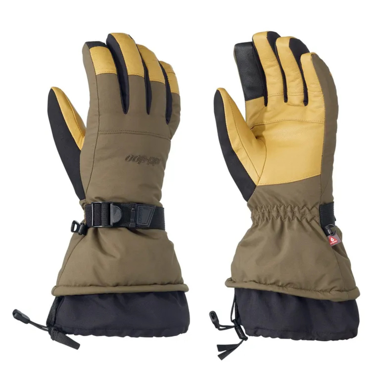 Перчатки унисекс Ski-Doo Woolly - Армейский зеленый, 2XL