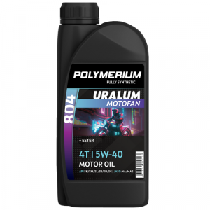 Масло POLYMERIUM MOTOFAN 804 4T URALUM 5W-40, 1 L