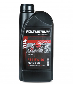 Масло моторное POLYMERIUM MOTO-FAN 704 15W50 1л