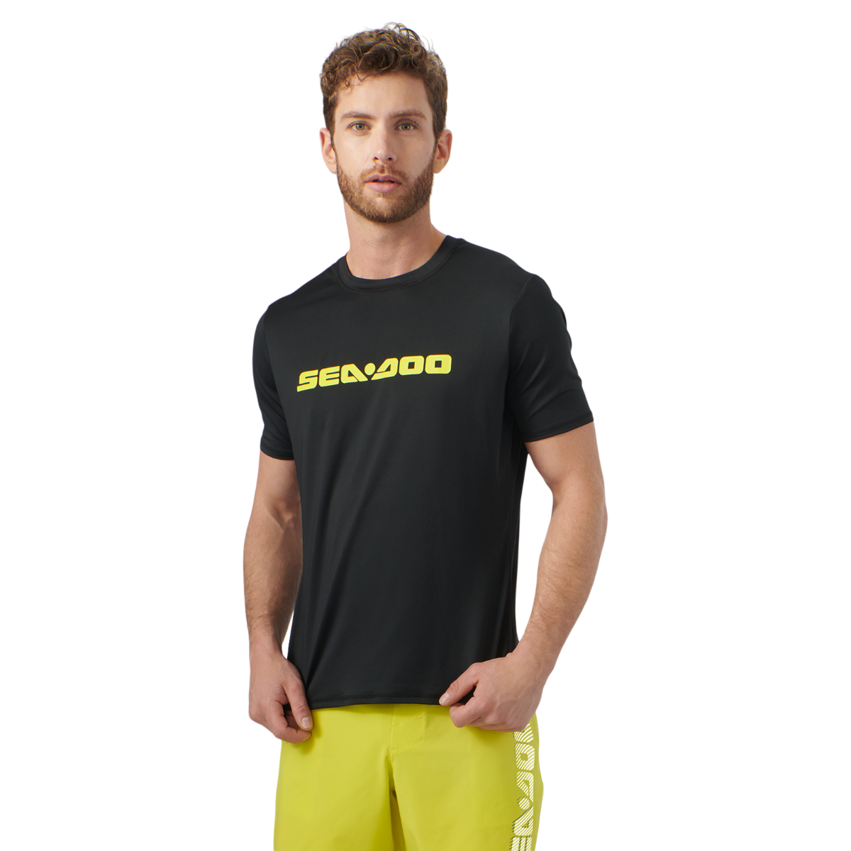 Рашгард с коротким рукавом, мужской, Sea-Doo Signature - 2XL, Чёрный