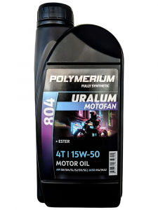 Масло, POLYMERIUM MOTOFAN 804 4T URALUM 15W50, 1L