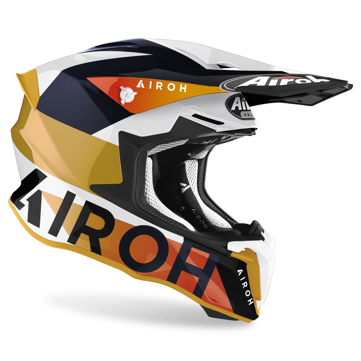 Шлем кроссовый, AIROH TWIST 2.0 (LIFT WHITE GLOSS) - L