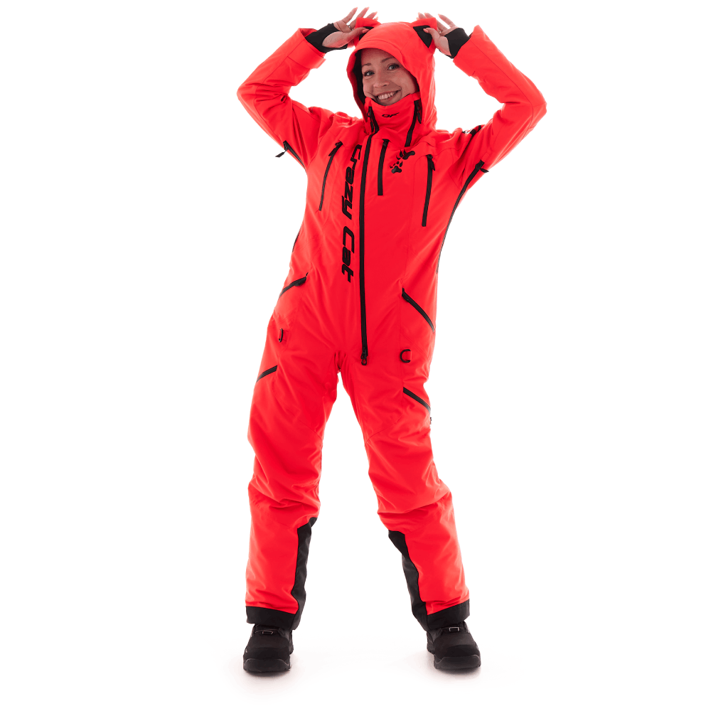 Комбинезон утепленный, Dragonfly EXTREME Woman Cat 2024 - Красный, M