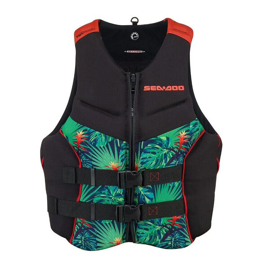 Жилет поддерживающий мужской Sea-Doo Airflow Aloha Edition - Чёрно-красный, 2XL