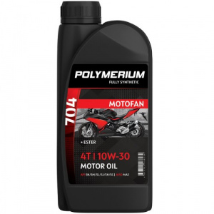 Масло моторное POLYMERIUM MOTO-FAN 704 10W-30 4T, 1л.