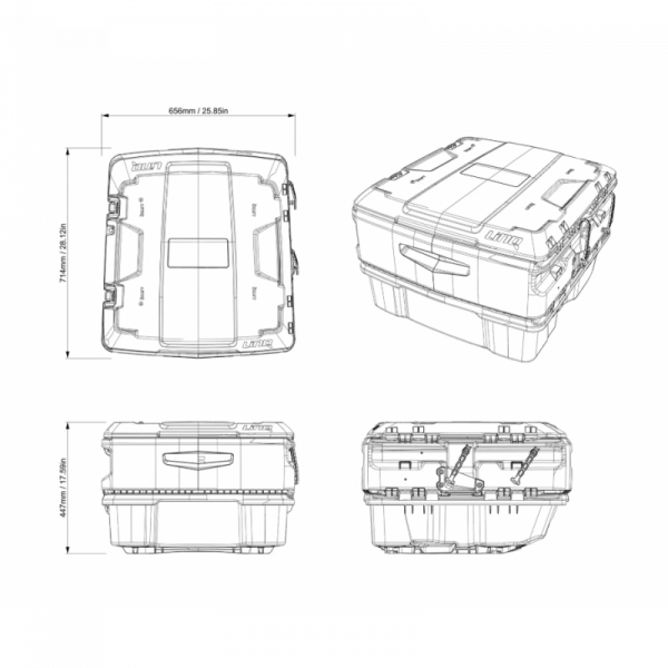 Кофр на тунель BRP Linq Utility Premium Cargo Box 135L