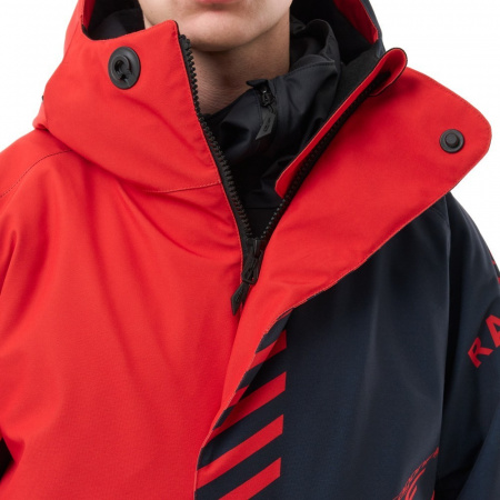 Плащ зимний мужской RACE COAT Man (черно-красный)