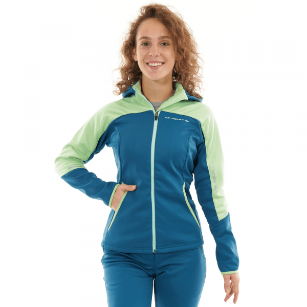 Куртка с капюшоном женская, Dragonfly EXPLORER 2.0 Woman 2024 - Зеленый, M