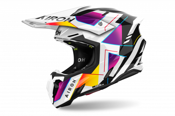 Шлем кроссовый, Airoh TWIST 3 (RAINBOW GLOSS)