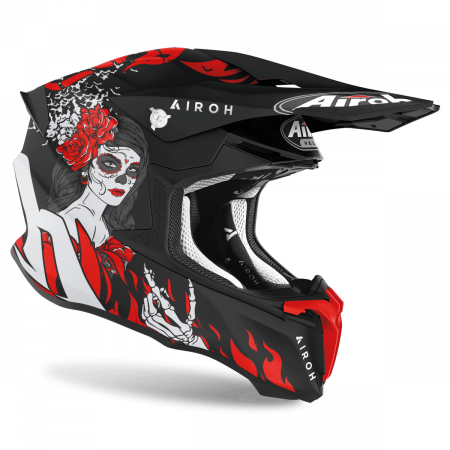Шлем кроссовый, AIROH TWIST 2.0 (HELL MATT)