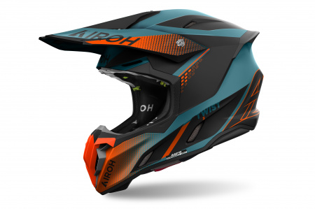 Шлем кроссовый, Airoh TWIST 3 (SHARD ORANGE MATT)