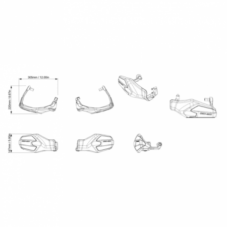 Driver Full Wrap Handguards, защита рук