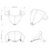 Стекло ветровое Ski-Doo One-Piece Sport Medium Windshield