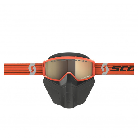 Очки Primal Safari Facemask LS (б/р,orange/grey light sensitive bronze chrom)
